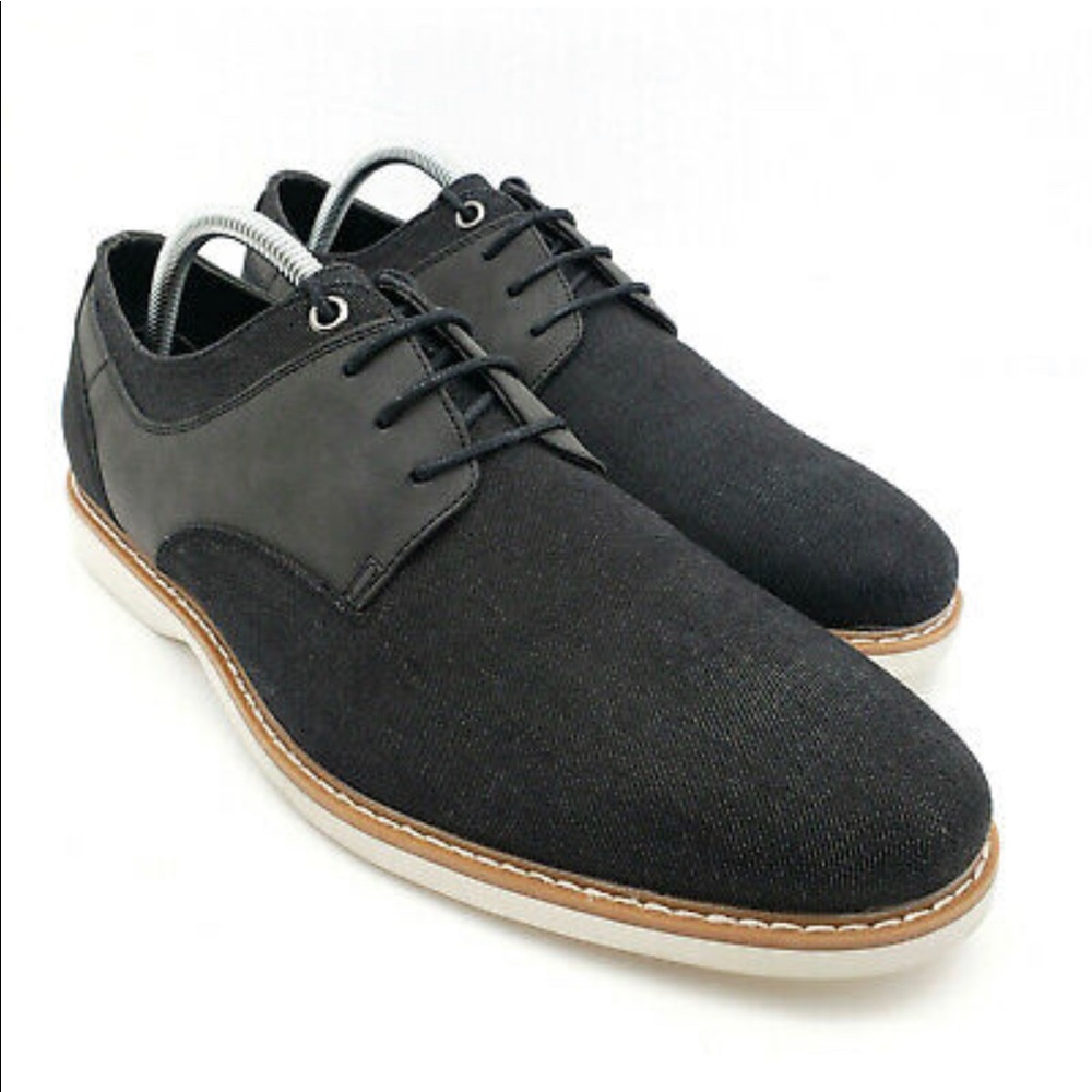Men’s Black canvas Oxford shoes